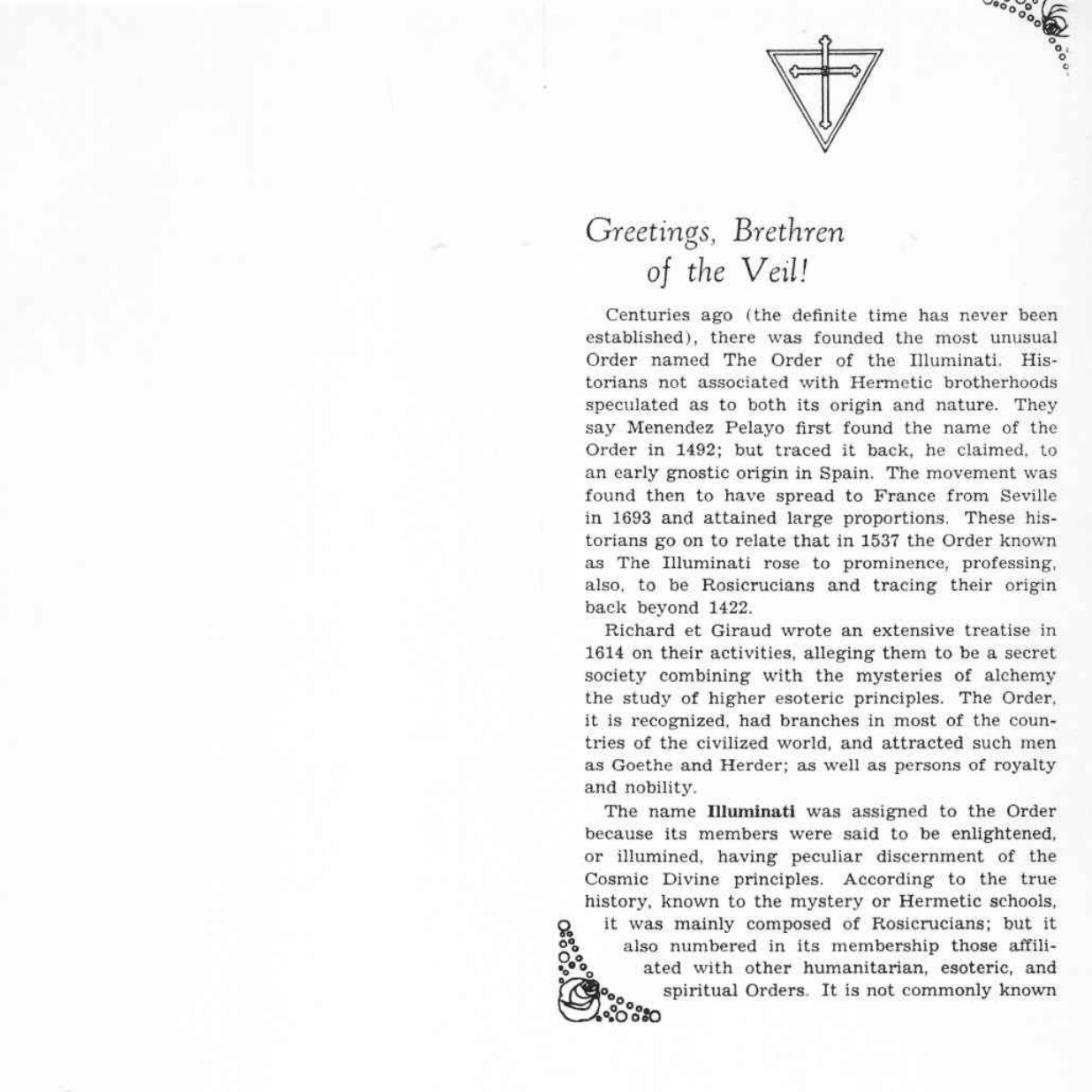Fragments from the Masters - Rosicrucian 9th Degree Special Pamphlets cover