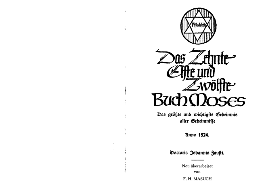 (german) F. H. Masuch - Das zehnte, elfte und zwölfte Buch Moses (1953) cover