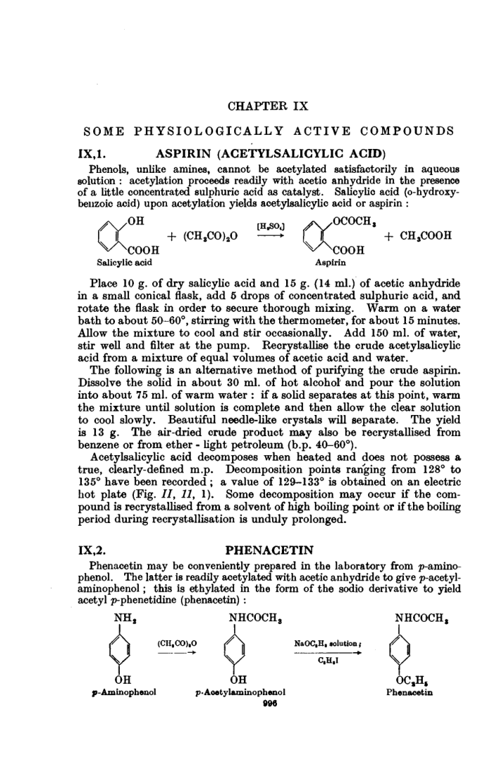 Chapter IX Some Physiologically Active compounds cover