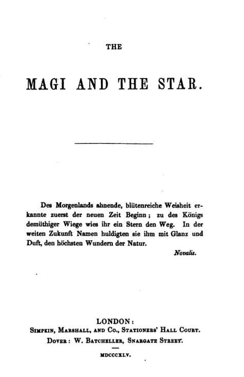 The Magi & the Star - Unknown cover