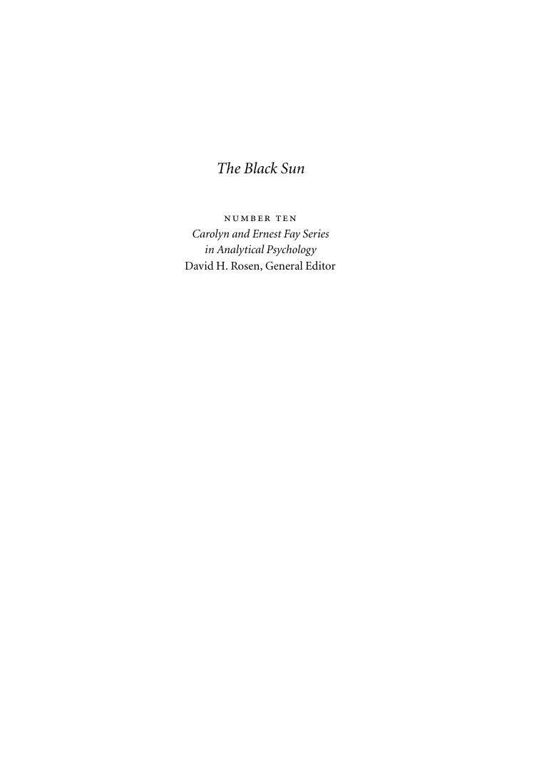 Stanton Marlan The Black Sun The Alchemy and Ar cover