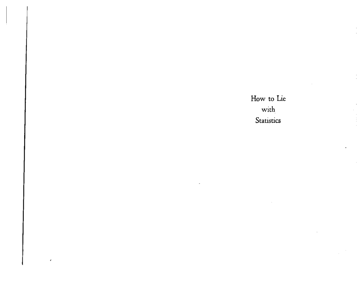 Huff, Darrell - How to Lie with Statistics (1954) (no OCR) cover