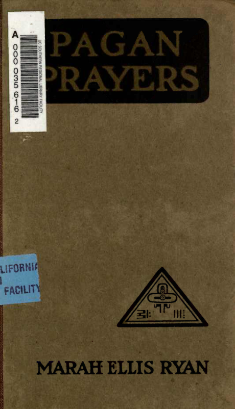 Pagan Prayers [1913] cover