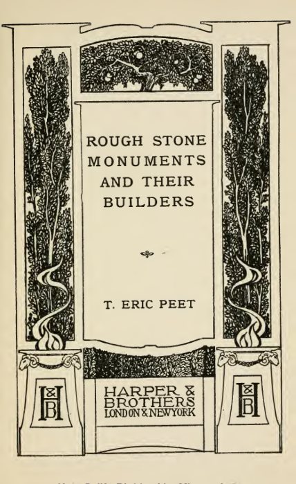 Rough Stone Monuments & Their Builders - T Peet cover