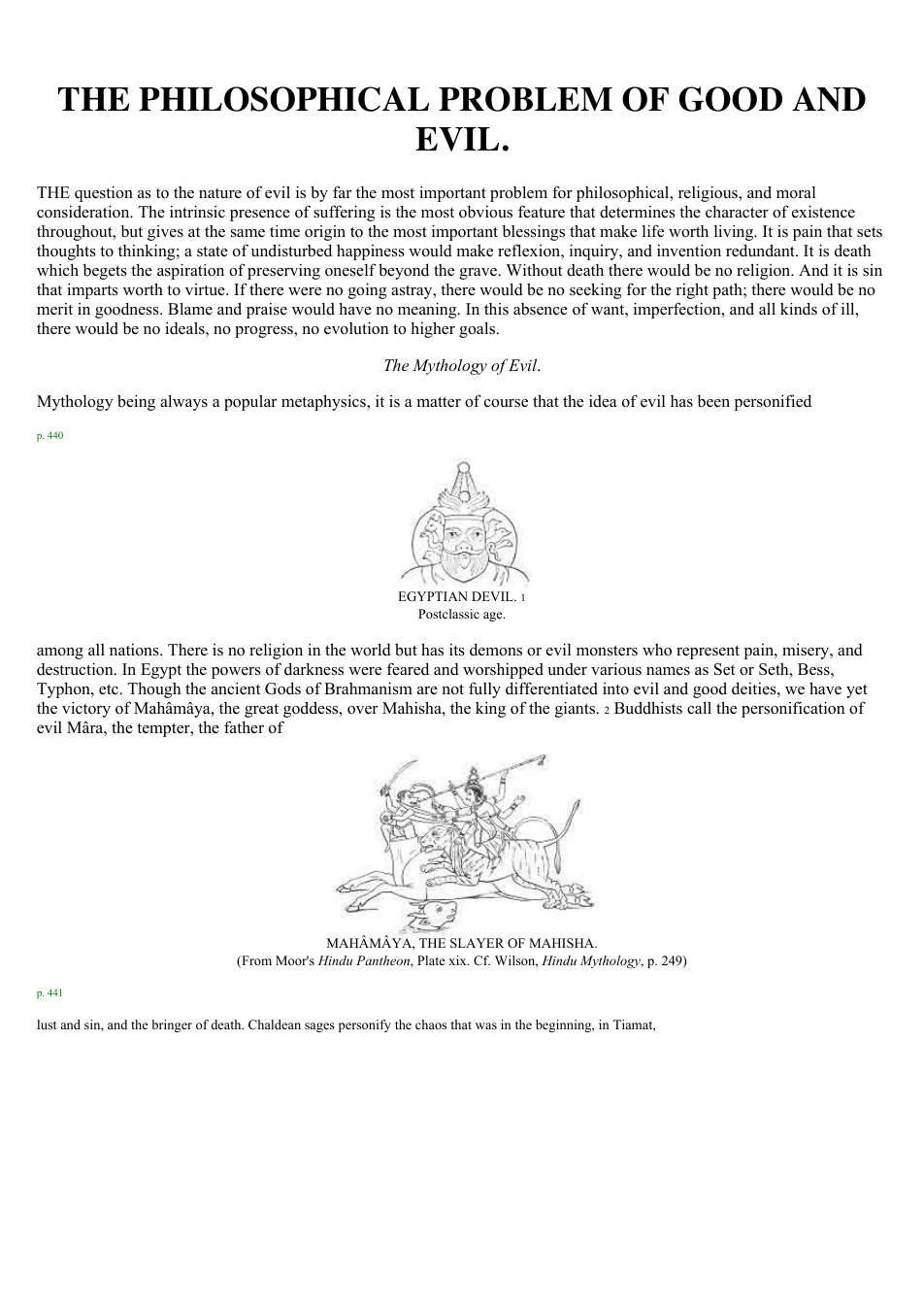 The Philosophical Problem of Good and Evil cover