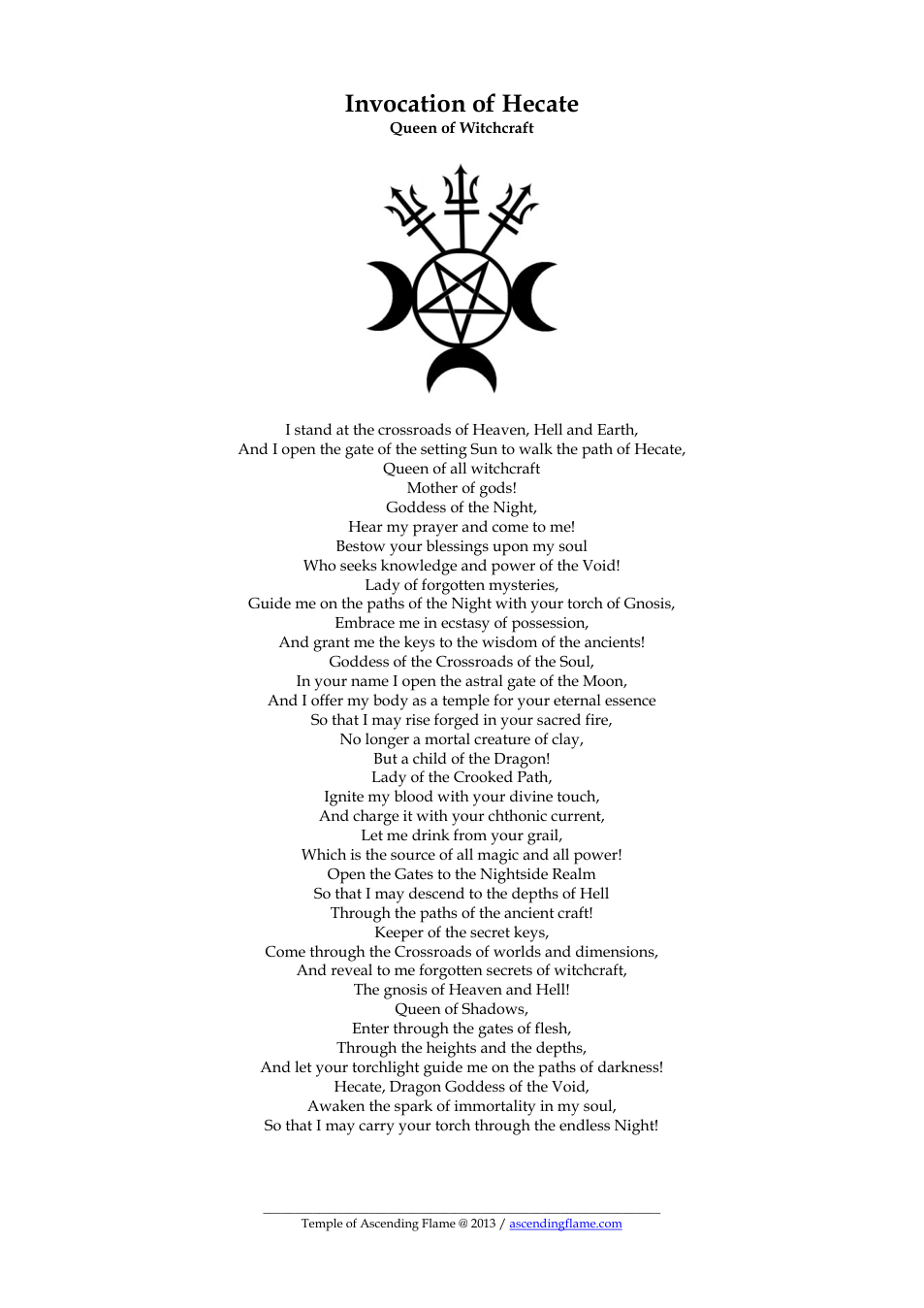 Invocation of Hecate(full permission) cover