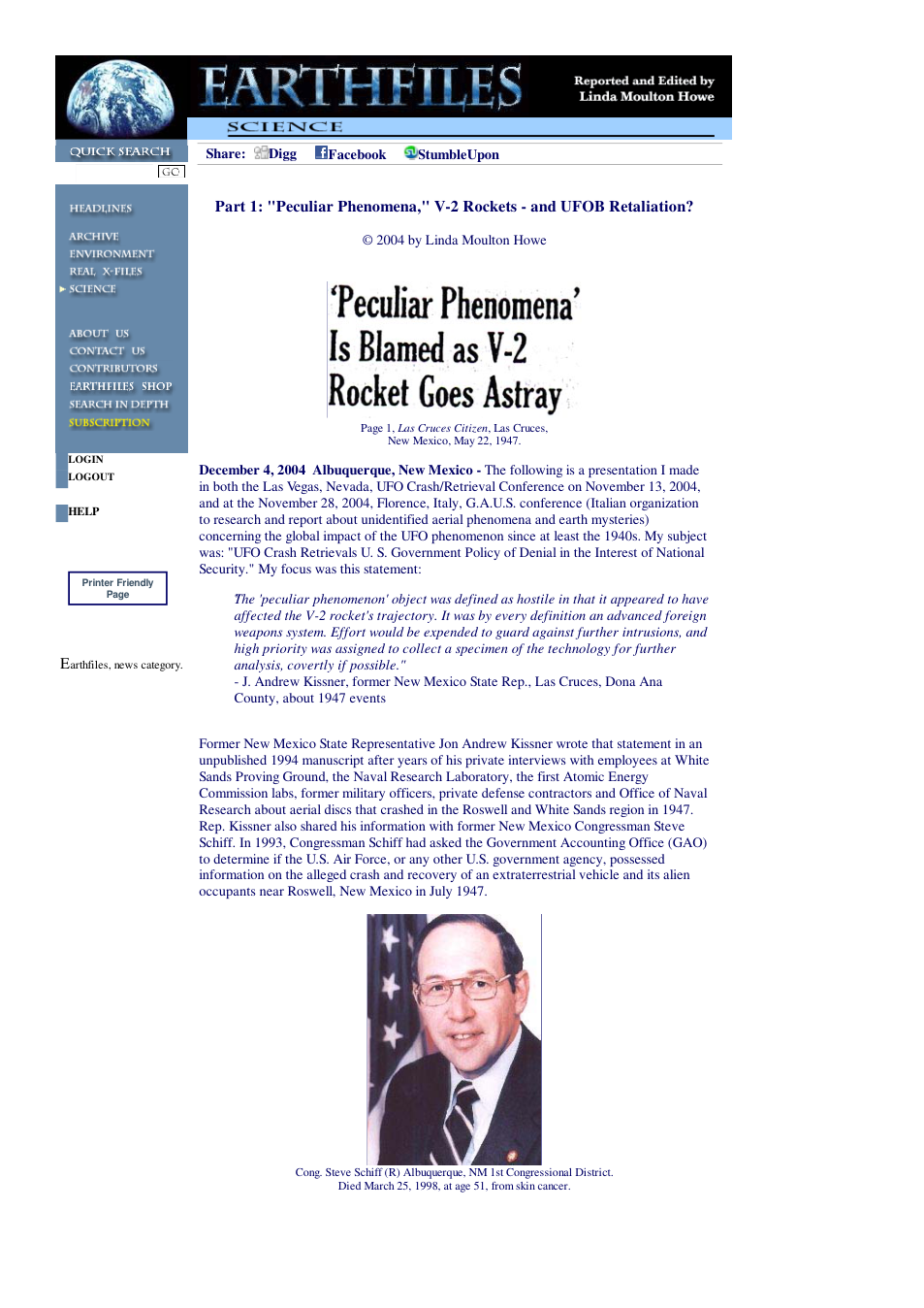 12 04 2004 Part 1 Peculiar Phenomena, V-2 Rockets - and UFOB Retaliation cover