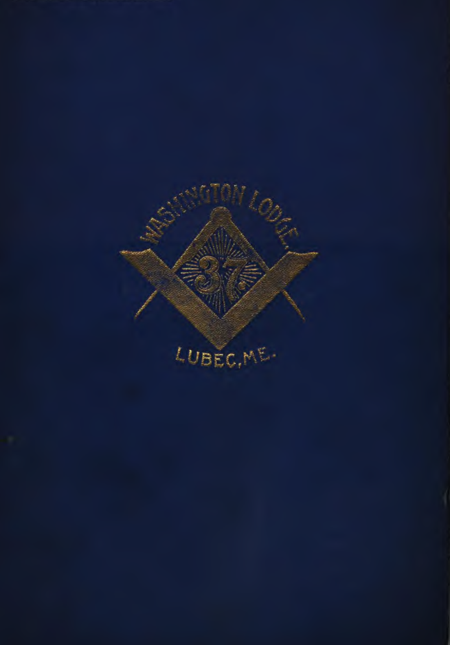 History Of Washington Lodge Lubec, Maine - J McGregor cover