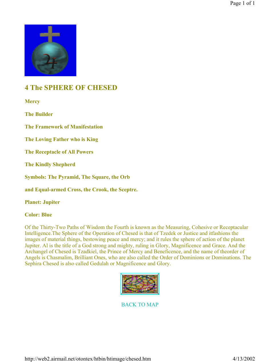 Sphere of 4 Chesed cover