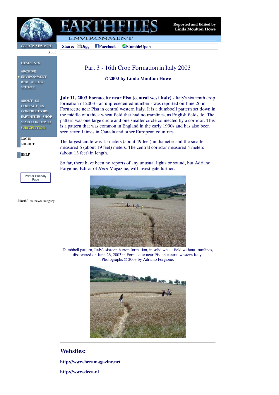 07 11 2003 Part 3 - 16th Crop Formation in Italy 2003 cover