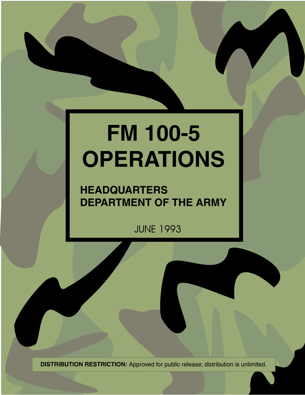 FM 100-5 Operations cover