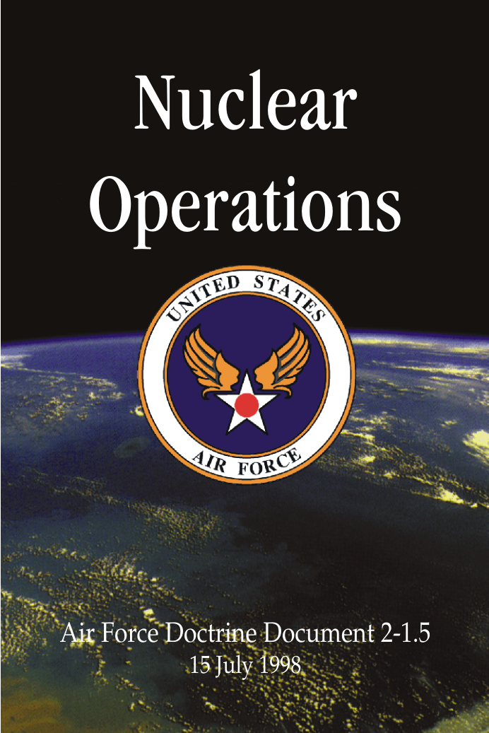 USAF Nuclear Operations 1998 50 pages cover