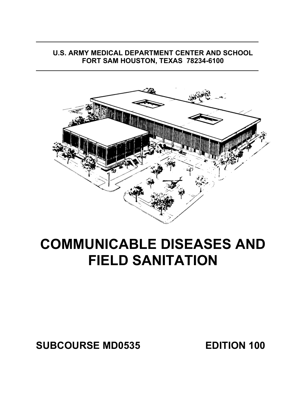 ARMY Medical - Communicable Diseases Field Sanitation 139pgs cover
