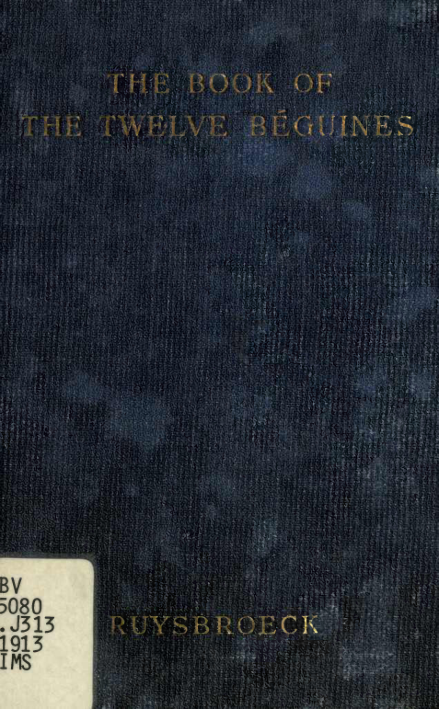 Jan Van Ruysbroeck - The Book of the Twelve Béguines cover