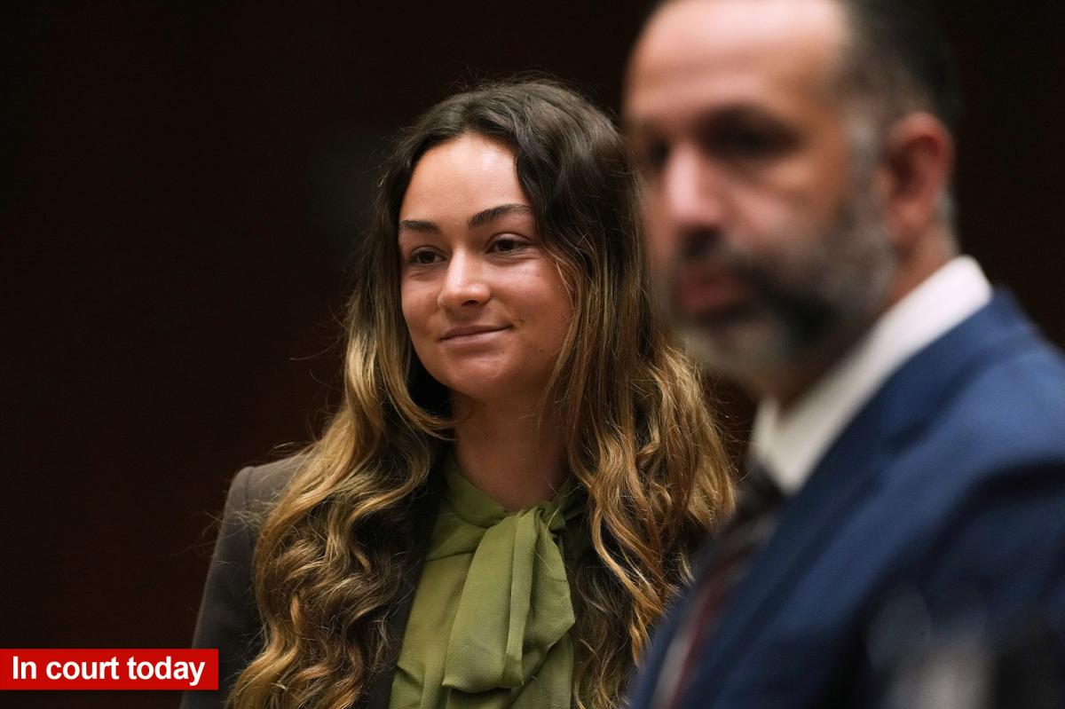 Accused TikTok influencer star grins in LA court as murder plot case stalls