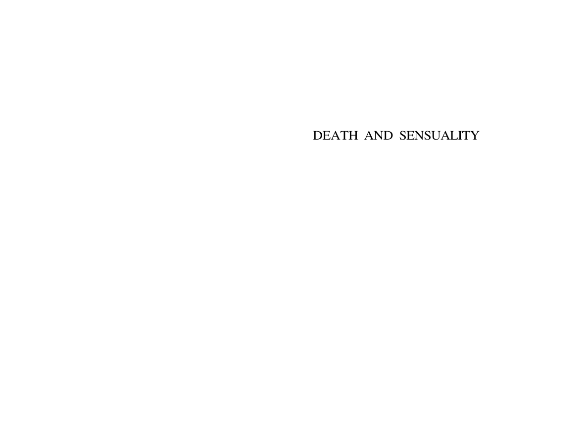 Bataille - Death and Sensuality cover