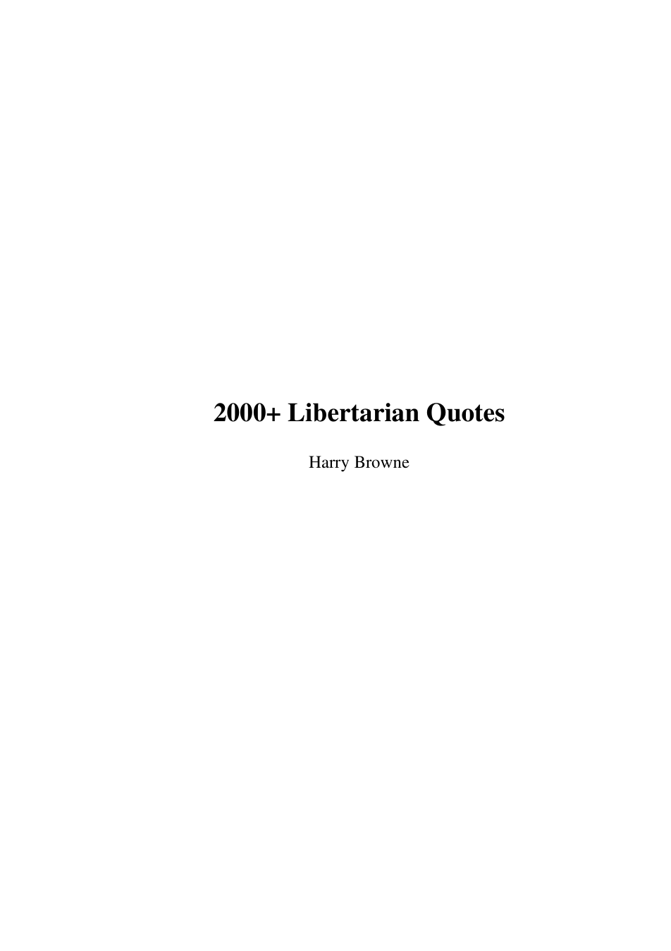 2000 Libertarian Quotes cover