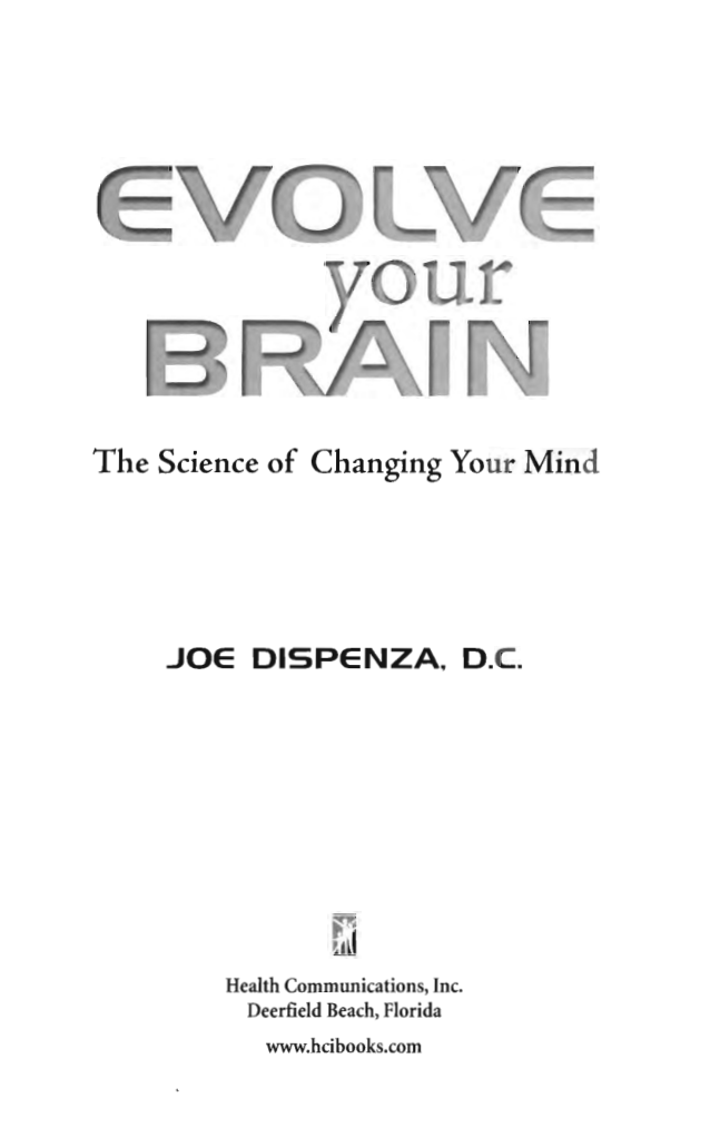 Evolve Your Brain cover