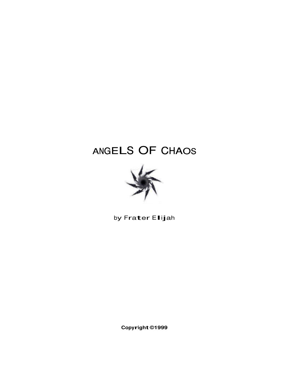 Aoc [Angels of Chaos] cover