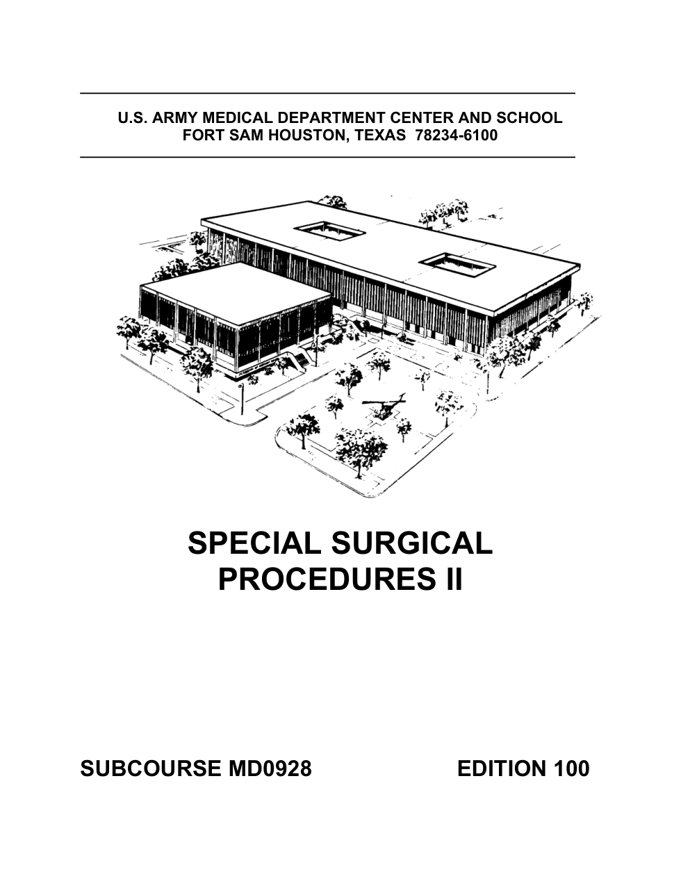 ARMY Medical - Special Surgical Proced. II 166 pages cover