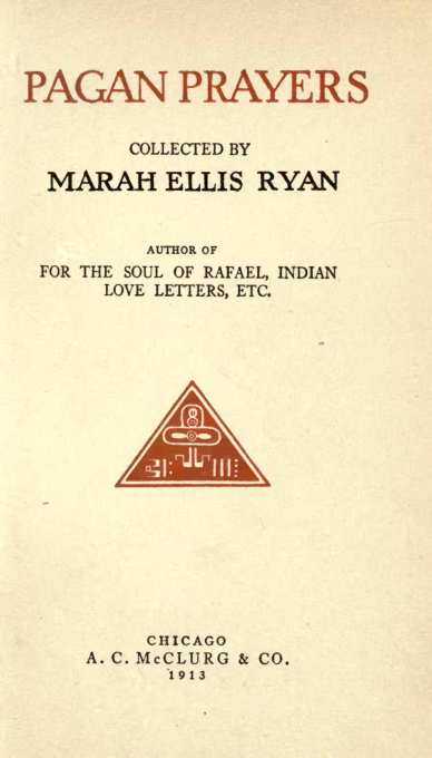 Pagan Prayers - M. Ellis Ryan cover