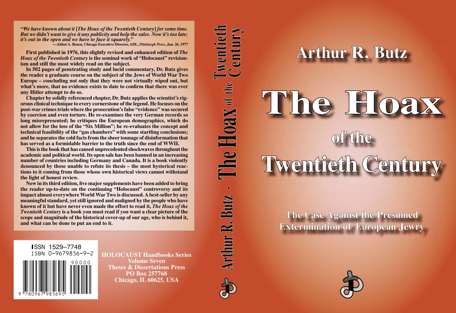 Arthur R. Butz - The Hoax of the Twentieth Century (third, 2003 revised and expanded edition) cover