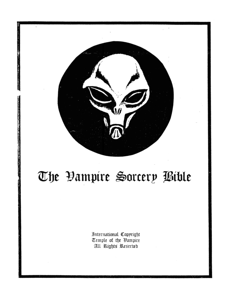 The Vampire Sorcery Bible cover