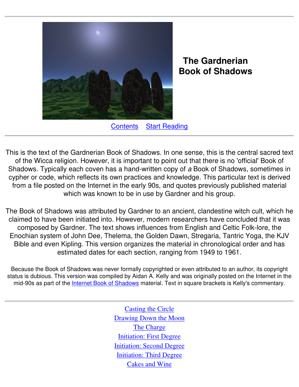 Wicca - Garnerian Book of Shadows cover