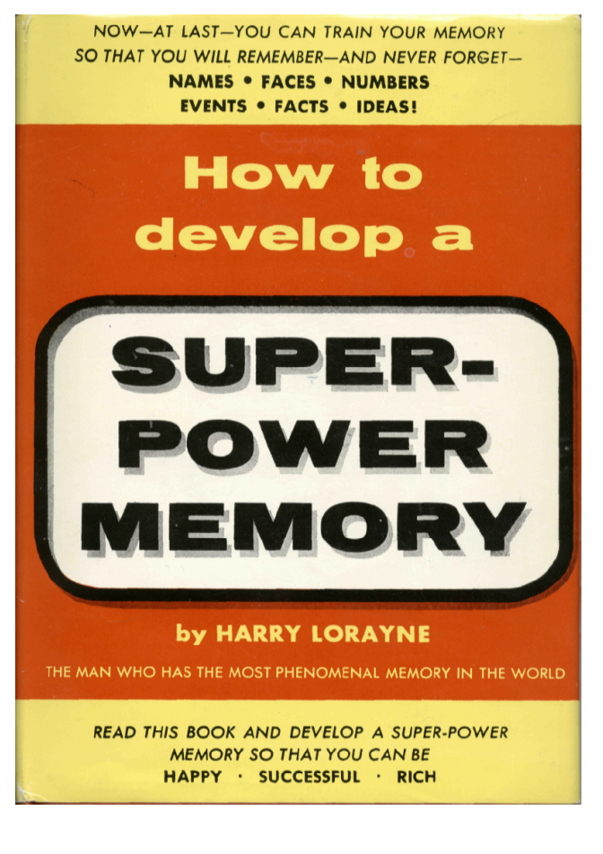 Harry Lorayne - Super Power Memory cover