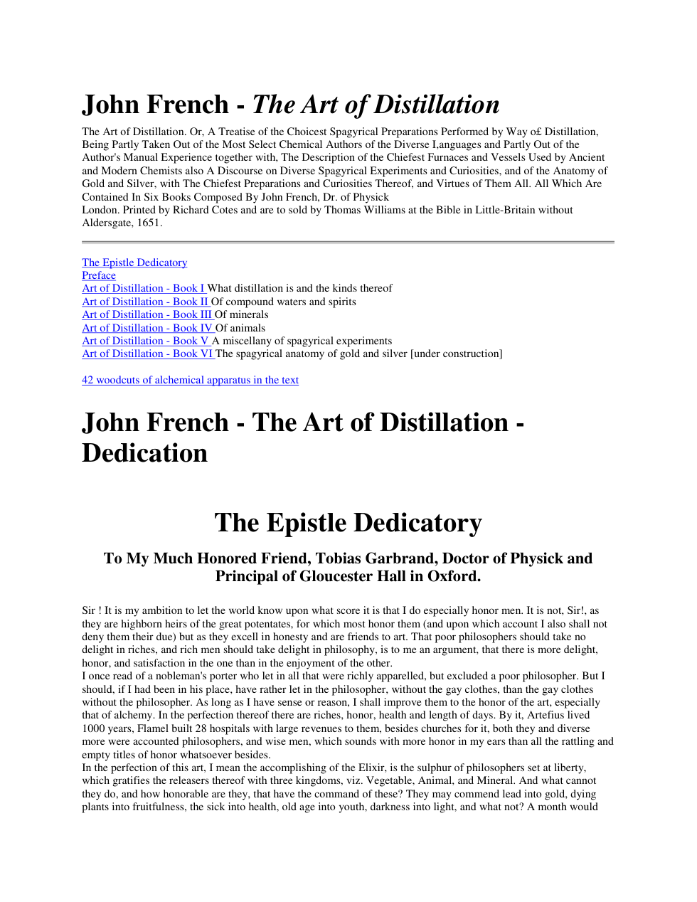 John French The Art of Distillation cover