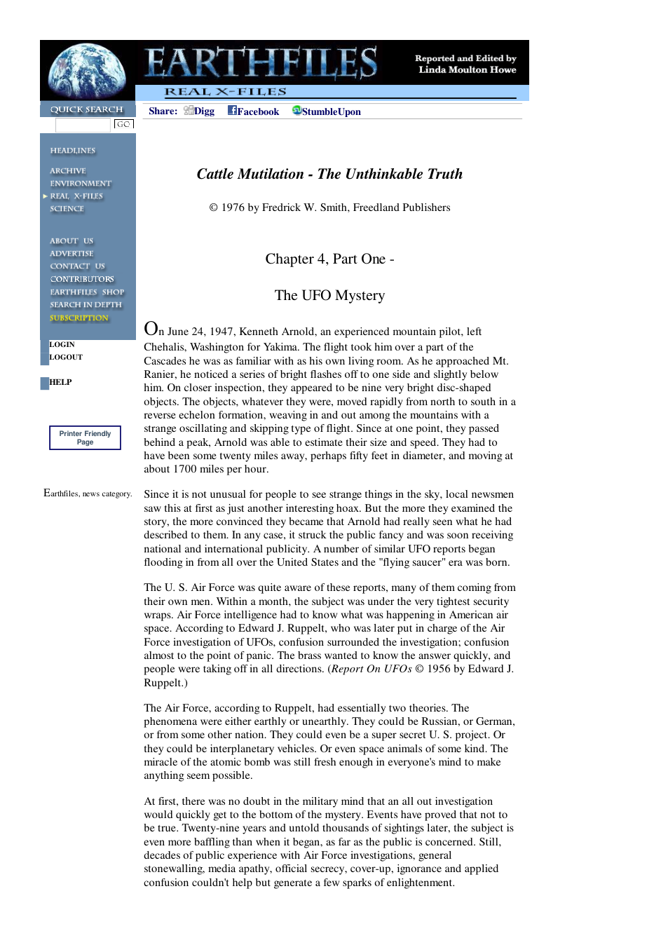 03 28 2003 Cattle Mutilation - The Unthinkable Truth, Chapter 4, Part One cover