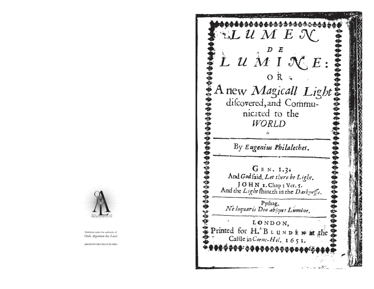 ThomasVaughan-Lumen de Lumine cover