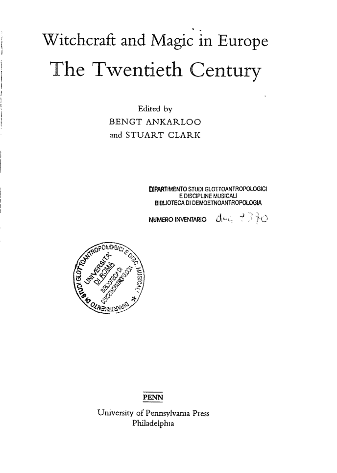 Witchcraft.and.Magic.in.Europe.-.The.Twentieth.Century.BD cover