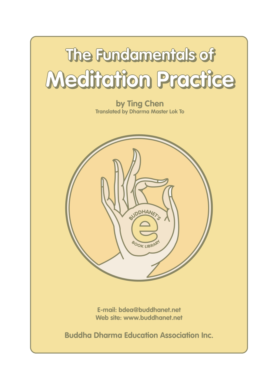 Fundamentals of Ch'an Meditation Practice — by Ting Chen, Tr. Master Lok To cover