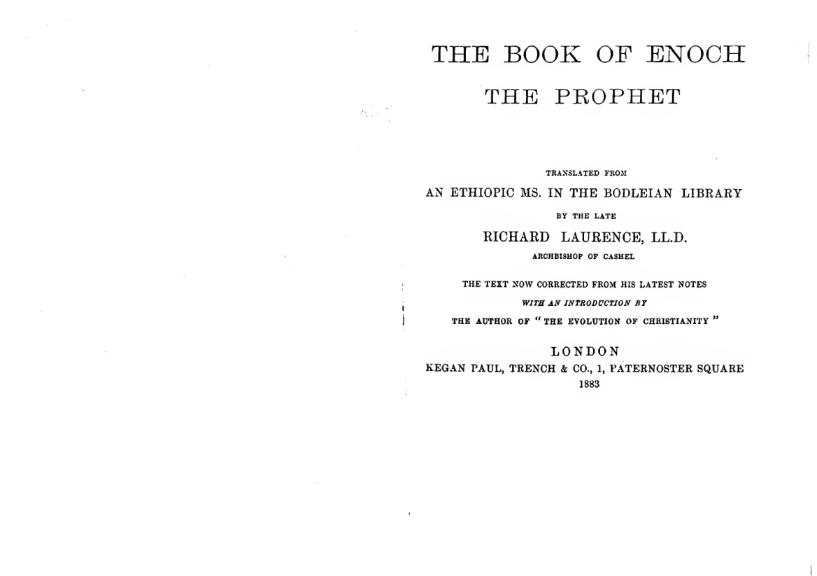 The Book of Enoch the prophet cover