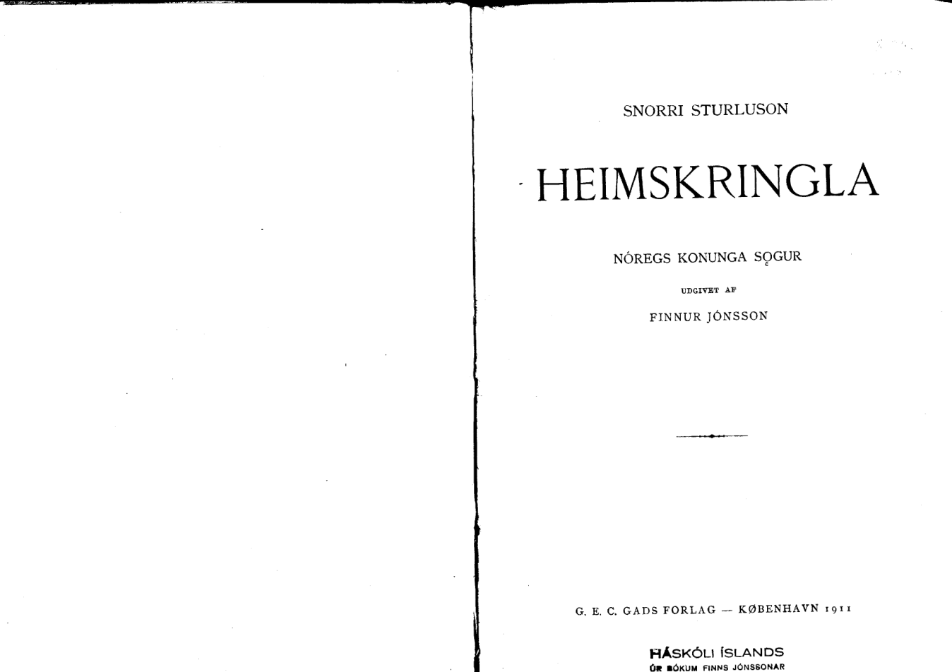 Heimskringla cover