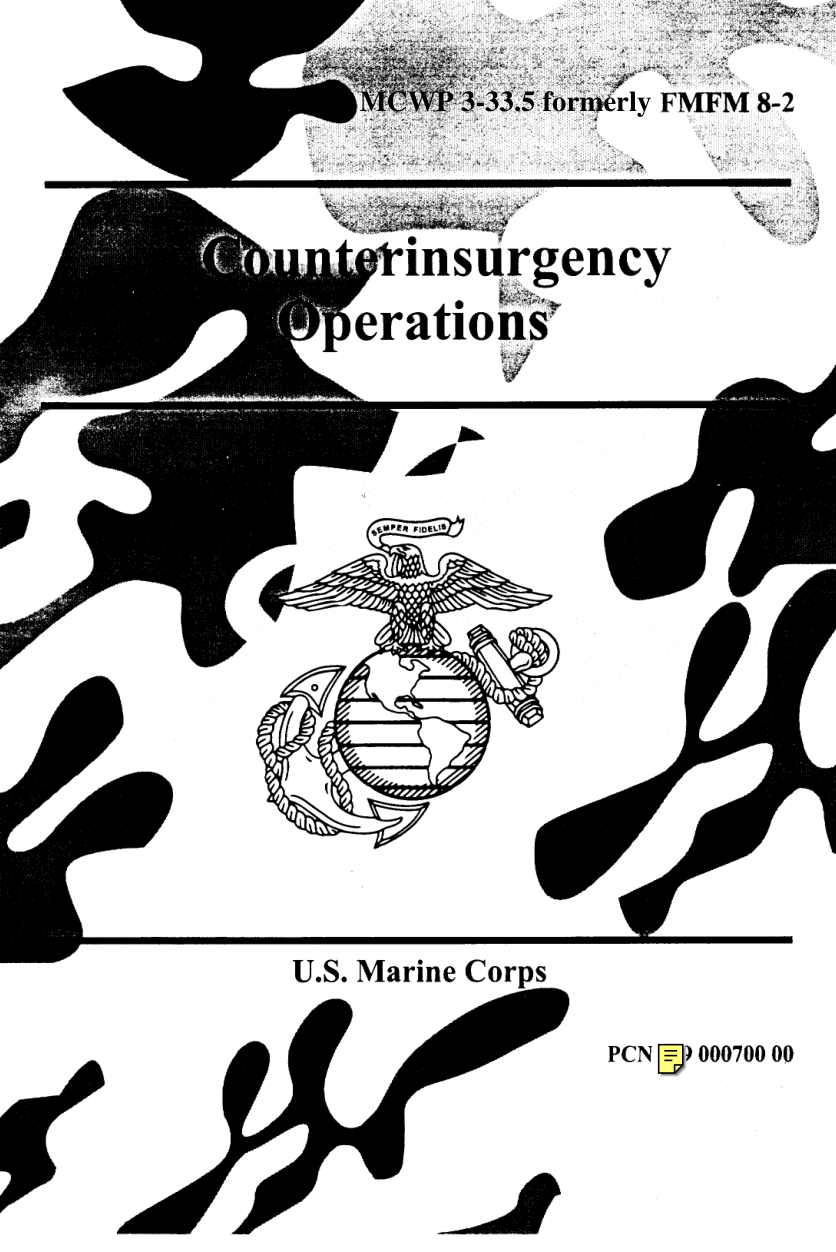 MCWP 3-33.5 Counterinsurgency Operations cover