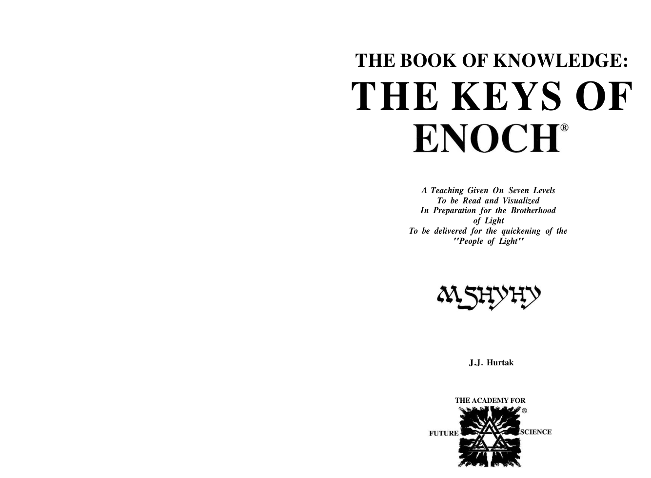 Keys Of Enoch cover