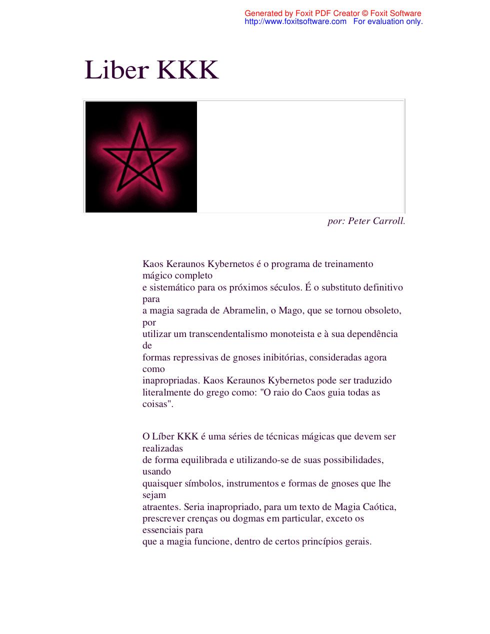 Liber KKK cover
