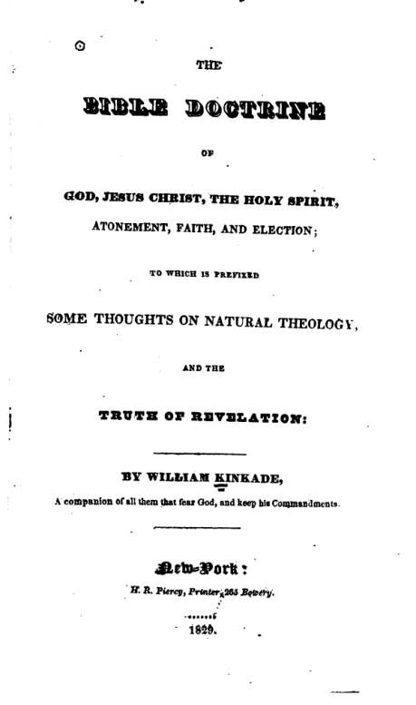 The Bible Doctrine of God cover