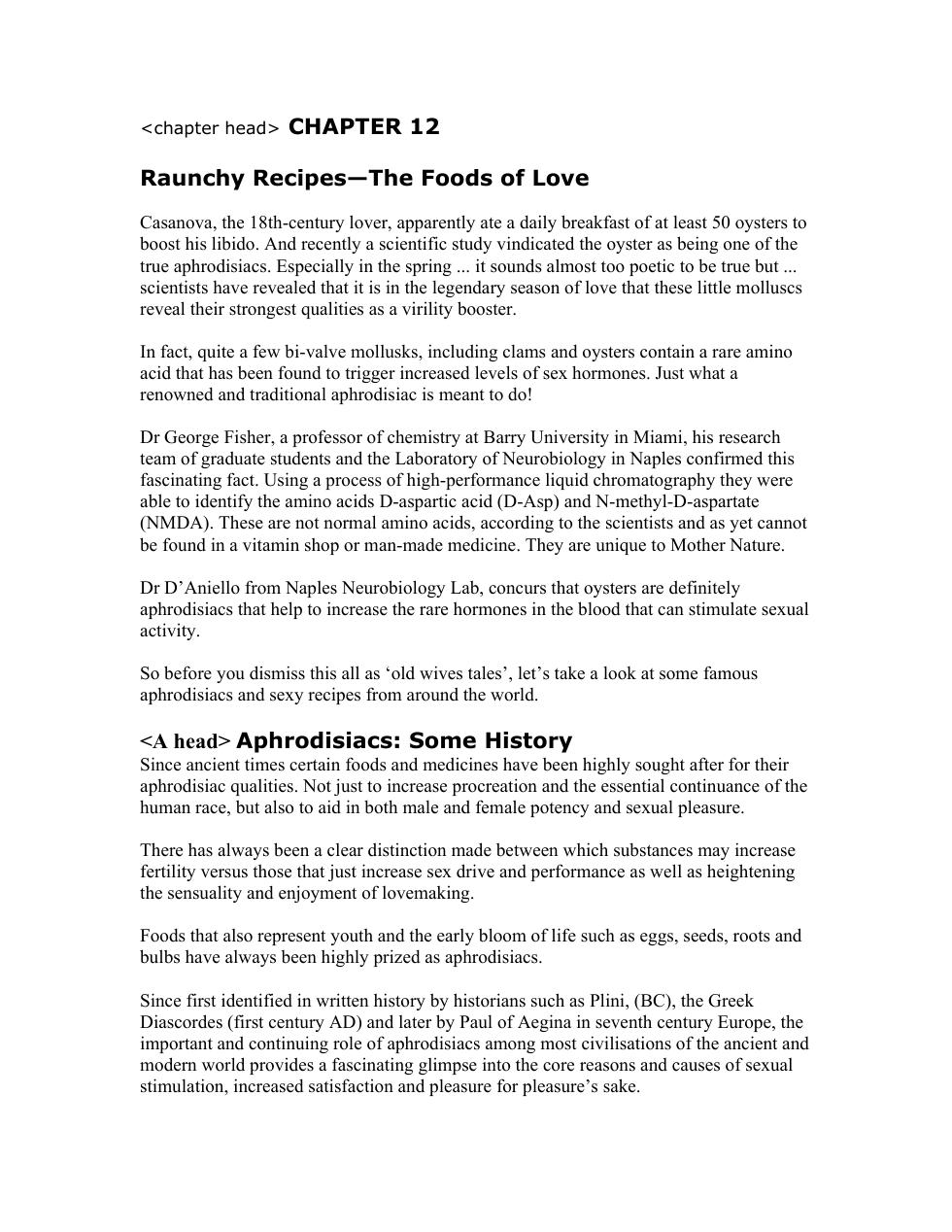 12 Raunchy Recipes cover