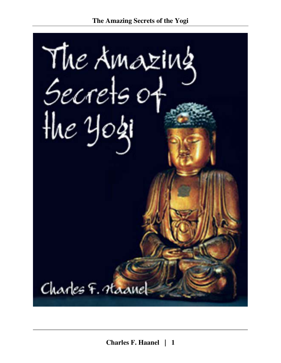 Charles F. Haanel - The Amazing Secrets of the Yogi cover
