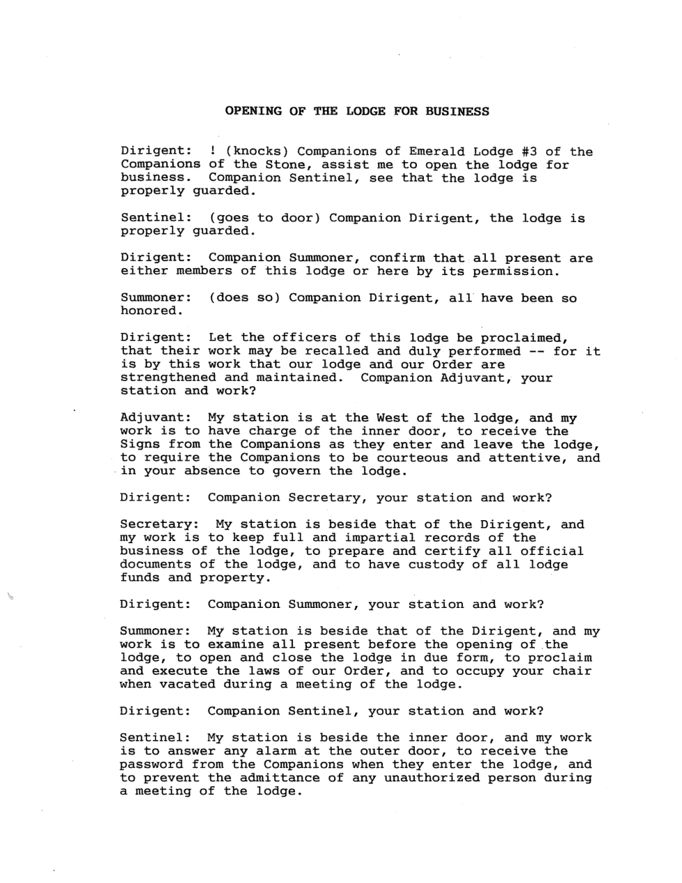 1994 Opening of the Lodge for Business (Outer) cover