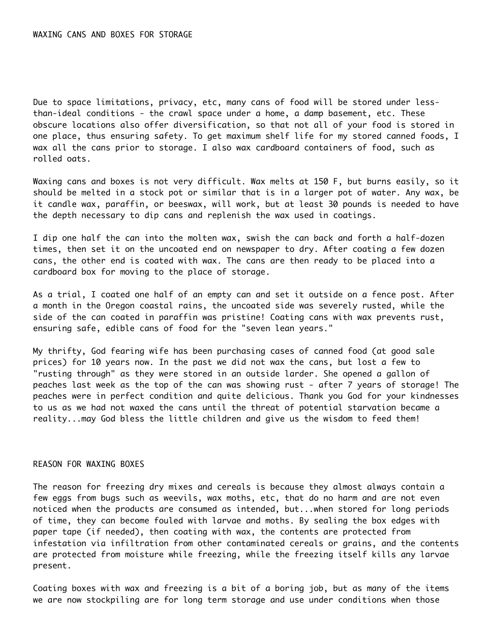 Waxing Cans And Boxes For Storage cover