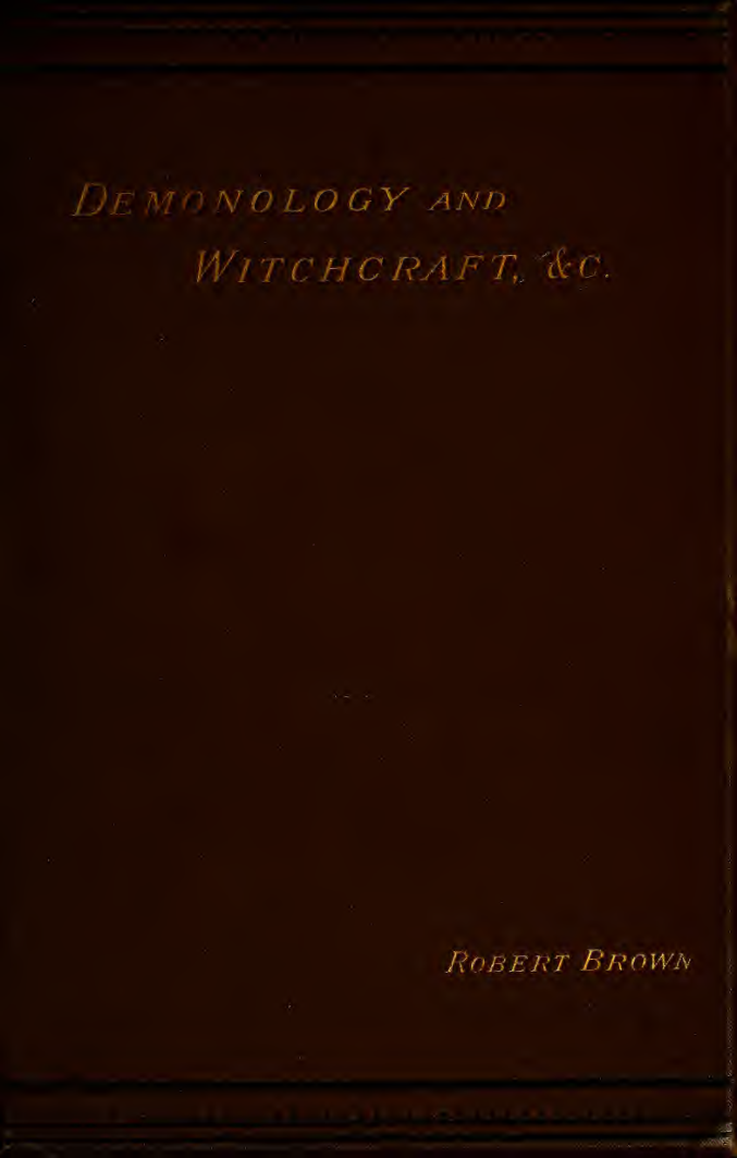 Demonology and Witchcraft - The Doctrines of Demons (1889) cover