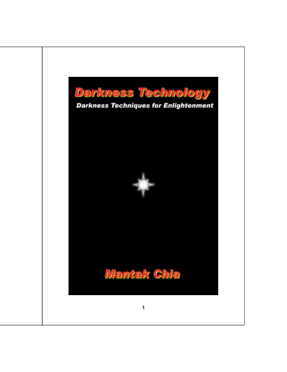 Mantak Chia - Darkness Technology cover
