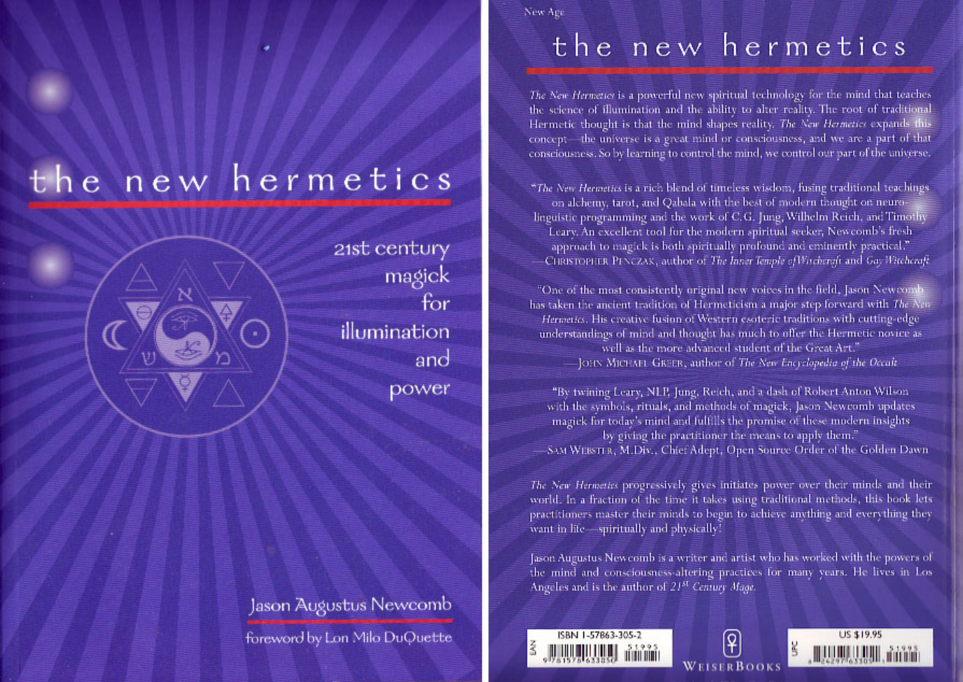 Jason Augustus Newcomb - The New Hermetics 21st Century Magick for Illumination and Power cover