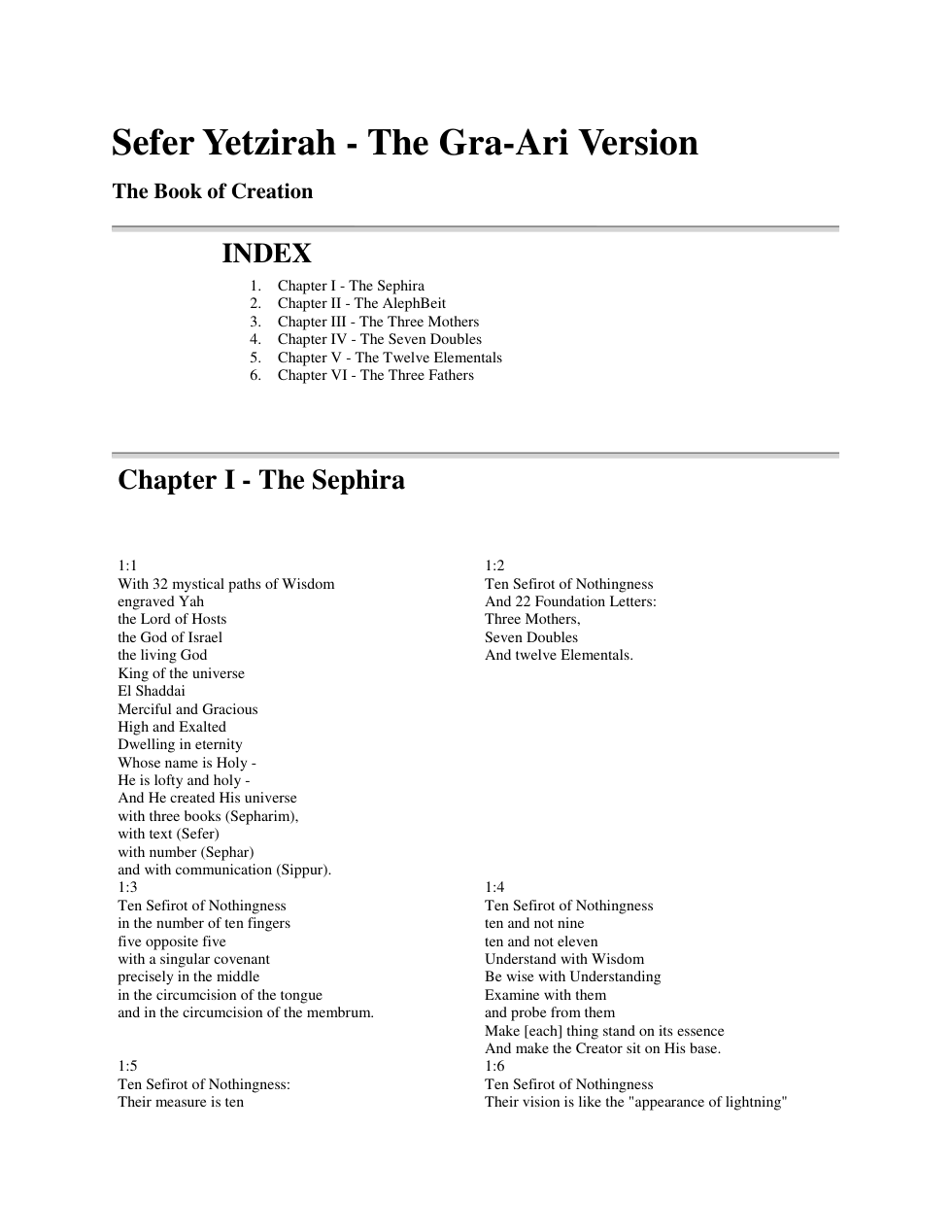 Sepher Yetzirah Multiple Versions cover