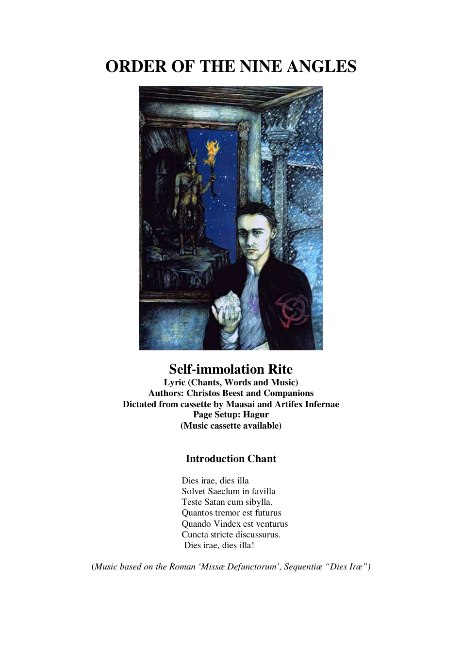 The Self-Immolation Rite cover