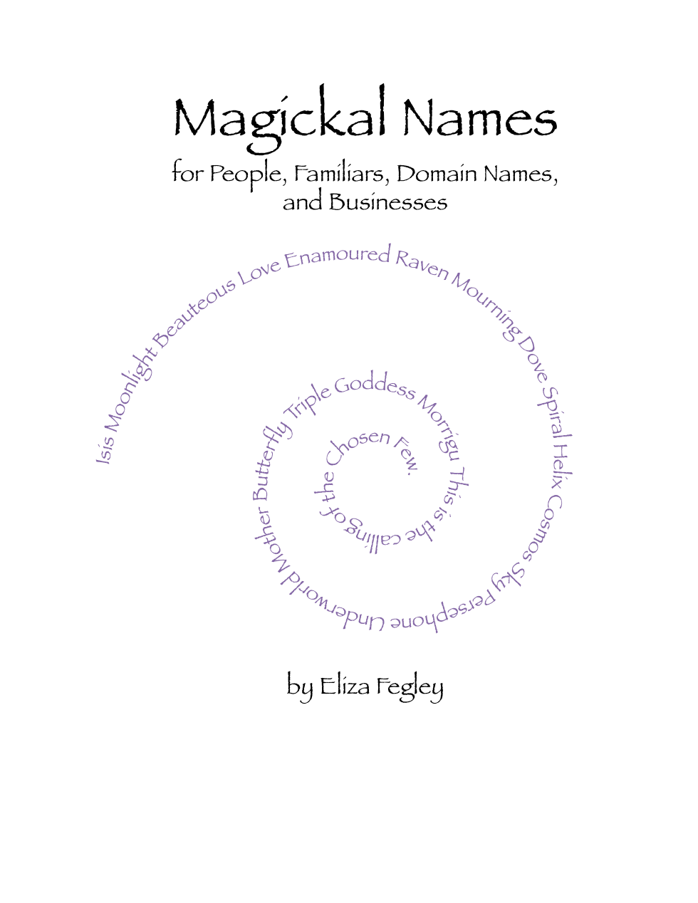 Magickal Names cover